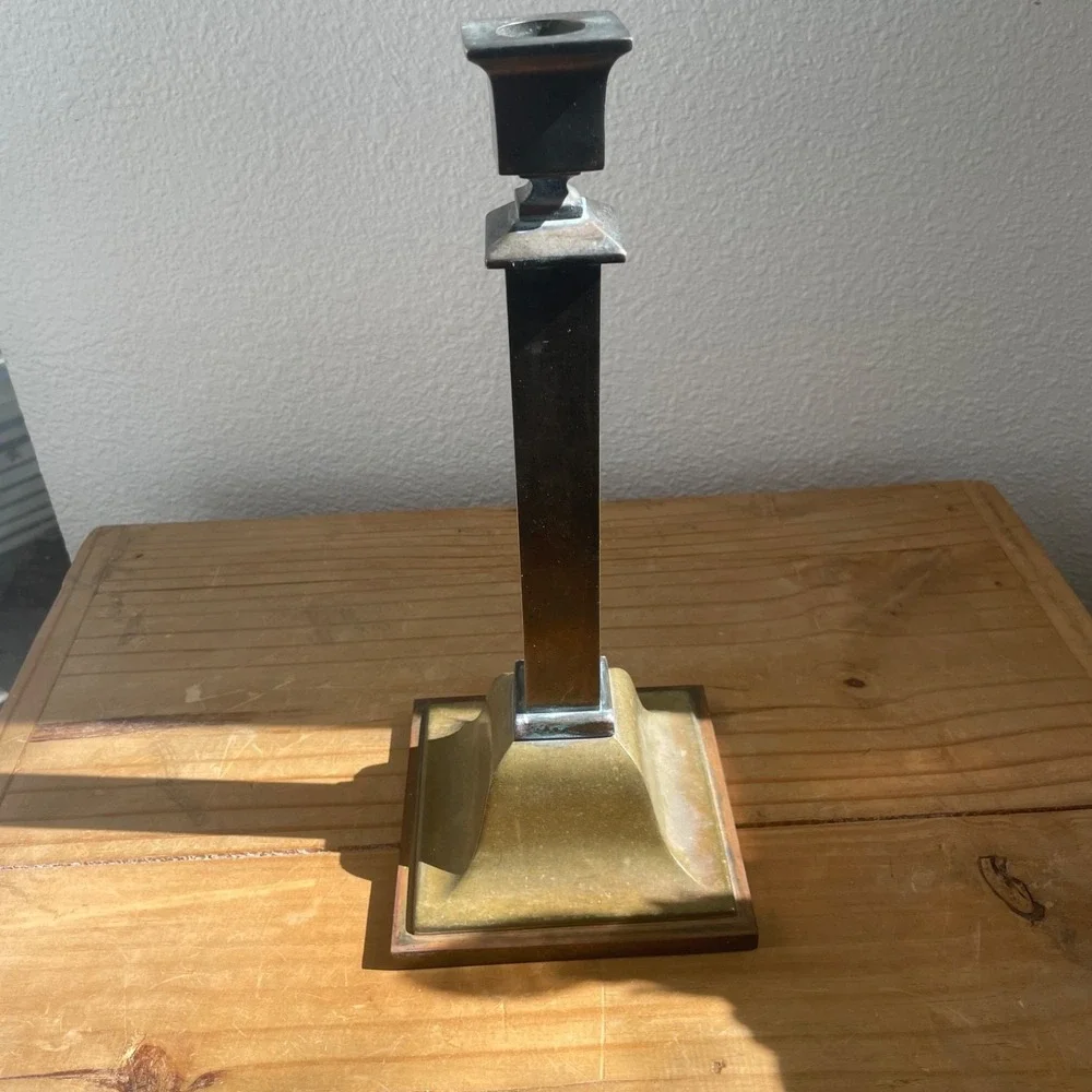 Pair Of Antique Tall Candlesticks Arts Crafts 1 is‎ B&H Bradley Hubbard